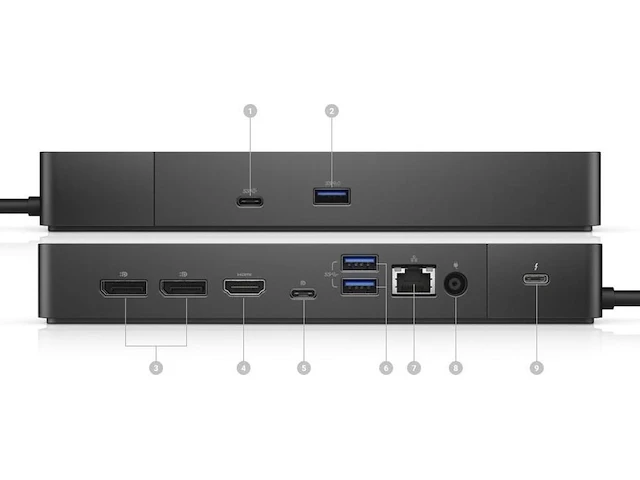Dell wd19tbs docking station for laptop met voeding - afbeelding 2 van  3