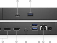 Dell wd19tbs docking station for laptop met voeding - afbeelding 2 van  3