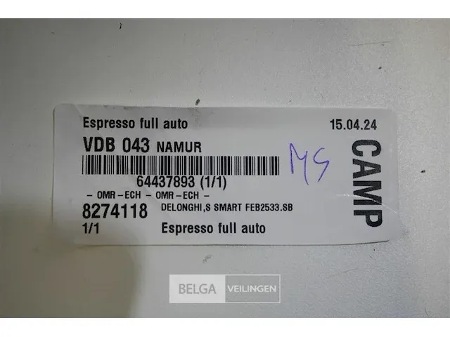 Delonghi s smart feb2533.sb volautomatische espresso - afbeelding 6 van  7