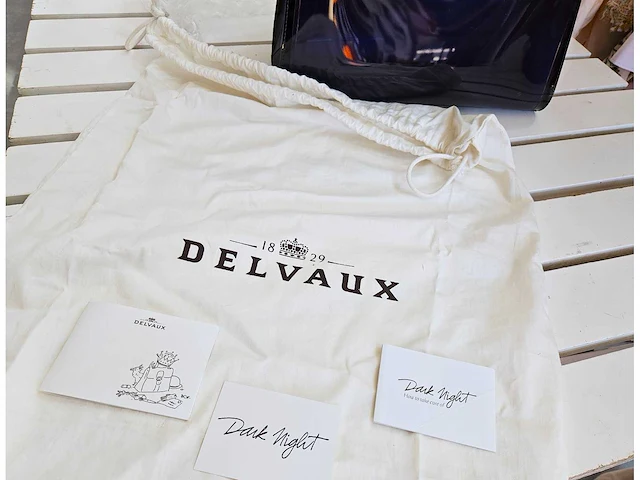 Delvaux luxe-handtas 'dark night' - afbeelding 10 van  11