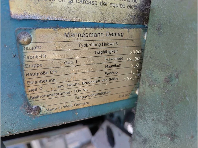 Demag - 310-h12 - kabellier - afbeelding 12 van  13