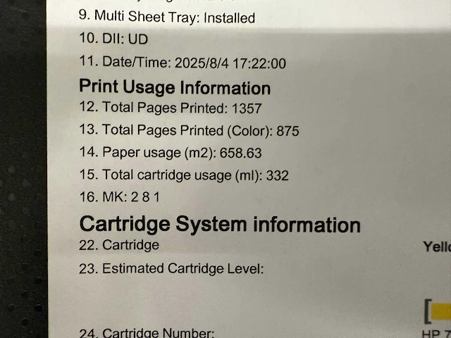 (demo-machine) hp designjet t630 plotter - afbeelding 9 van  11