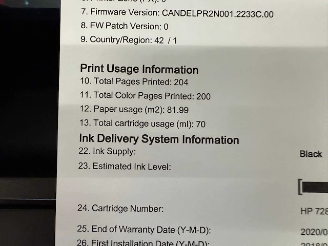 (demo machine) hp designjet t730 - a0 plotter - afbeelding 6 van  8