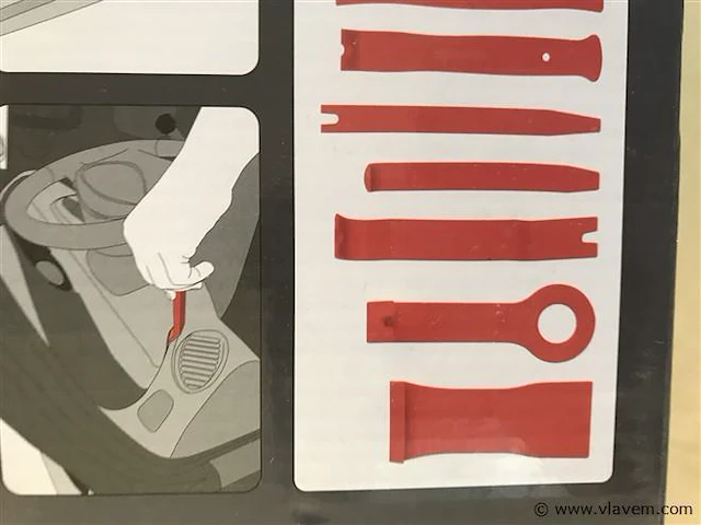 Demontageset voor binnenkant bekleding auto 11-delig - afbeelding 3 van  3