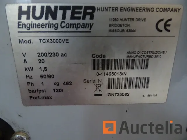Demonteer banden hunter tcx3000ve - afbeelding 25 van  32