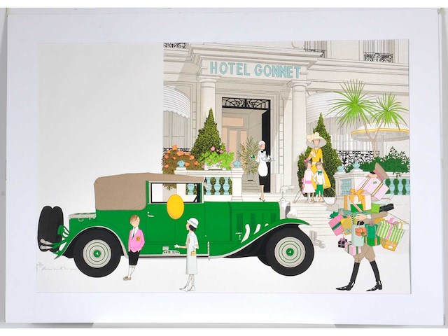 Denis-paul noyer - hôtel gonnet - cannes - litho - afbeelding 3 van  10