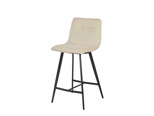 Design barkruk beige chenille (4x) - afbeelding 2 van  7