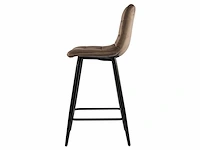 Design barkruk bruin velvet (4x) - afbeelding 2 van  3