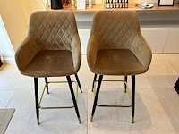 Design barstoelen - hoge stoelen (2st)