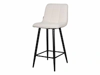 Design barstoelen wit teddy (4x) - afbeelding 1 van  4