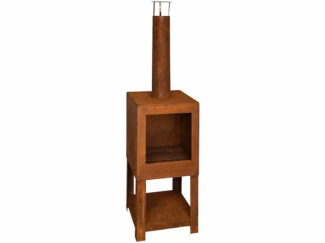 Design buitenhaard met houtopslag - afbeelding 1 van  5