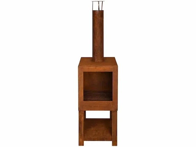Design buitenhaard met houtopslag - afbeelding 4 van  5