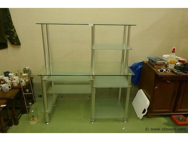 Design bureel in glas en mat glas - afbeelding 3 van  3