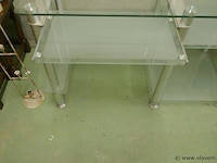 Design bureel in glas en mat glas - afbeelding 1 van  3