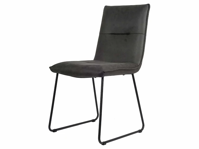 Design chair antraciet microvezel (6x) - afbeelding 1 van  4