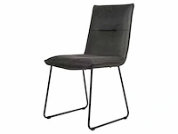 Design chair antraciet microvezel (6x) - afbeelding 1 van  4