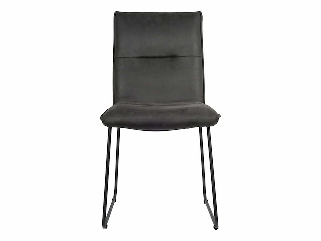 Design chair antraciet microvezel (6x) - afbeelding 2 van  4