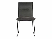 Design chair antraciet microvezel (6x) - afbeelding 2 van  4