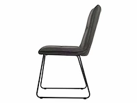 Design chair antraciet microvezel (6x) - afbeelding 3 van  4