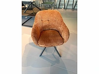 Design chair tan stof (6x) - afbeelding 5 van  5