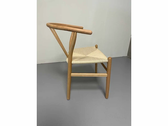 Design dining chairs naturel hout (6x) - afbeelding 6 van  6