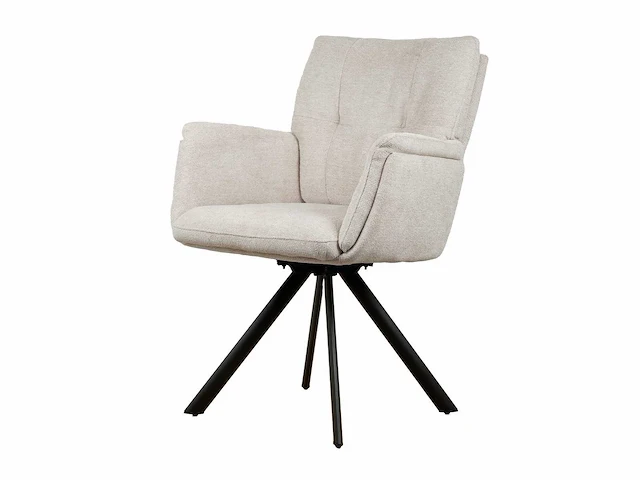 Design eetkamerstoel cream weave (6x) - afbeelding 1 van  5