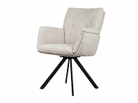Design eetkamerstoel cream weave (6x) - afbeelding 1 van  5