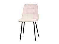 Design eetkamerstoel ecru chenille (8x) - afbeelding 5 van  5