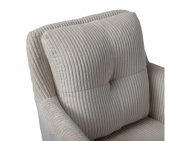 Design eetkamerstoel ecru geribt (6x) - afbeelding 4 van  4
