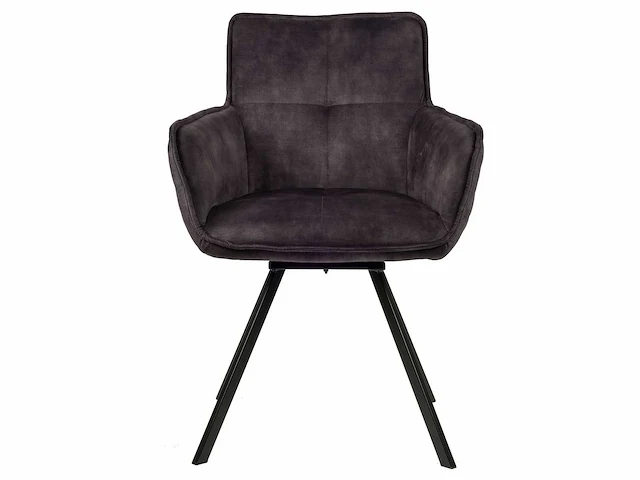 Design eetkamerstoelen antraciet velvet 6x) - afbeelding 2 van  6