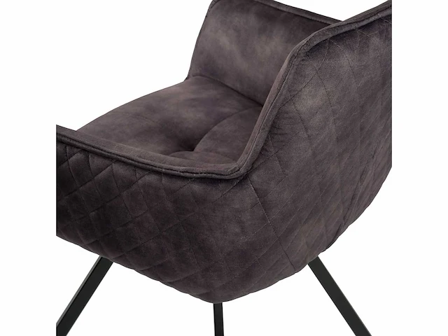 Design eetkamerstoelen antraciet velvet 6x) - afbeelding 5 van  6