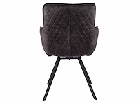 Design eetkamerstoelen antraciet velvet 6x) - afbeelding 6 van  6