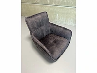 Design eetkamerstoelen antraciet velvet 6x) - afbeelding 6 van  8