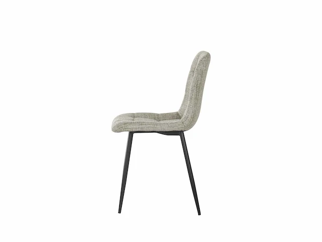 Design eetkamerstoelen beige chenille (6x) - afbeelding 2 van  4