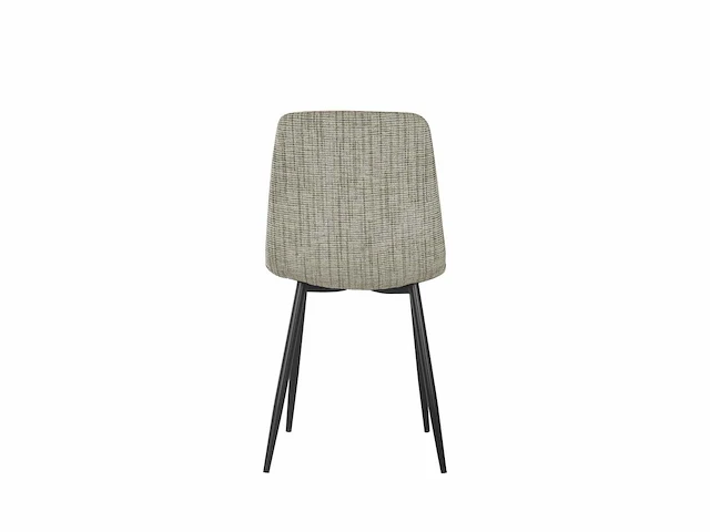 Design eetkamerstoelen beige chenille (6x) - afbeelding 3 van  4