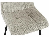 Design eetkamerstoelen beige chenille (6x) - afbeelding 4 van  4