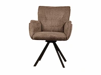 Design eetkamerstoelen bruin weave (6x) - afbeelding 2 van  3