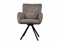 Design eetkamerstoelen bruin weave (6x) - afbeelding 2 van  5