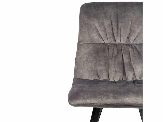 Design eetkamerstoelen grijs velvet (6x) - afbeelding 3 van  5