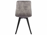 Design eetkamerstoelen grijs velvet (6x) - afbeelding 5 van  5
