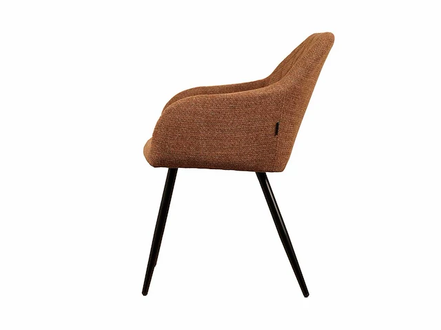 Design eetkamerstoelen koper weave (6x) - afbeelding 4 van  5