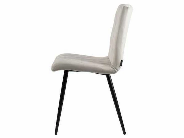 Design eetkamerstoelen off white velvet (6x) - afbeelding 4 van  5