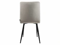 Design eetkamerstoelen off white velvet (6x) - afbeelding 5 van  5