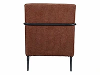 Design fauteuil terra geribde stof showroommodel (1x) - afbeelding 5 van  5