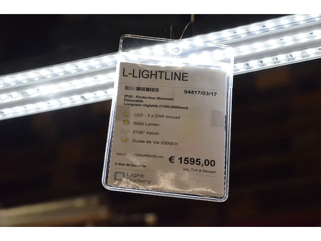 Design hanglamp uitschuifbaar l-lightline - afbeelding 5 van  6