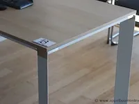 Design hoekbureau, vv houten schrijfblad en ladenblok - afbeelding 2 van  3
