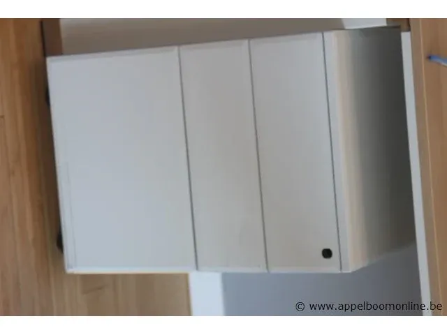 Design hoekbureau, vv houten schrijfblad en ladenblok - afbeelding 3 van  3