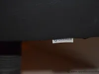 Design kappersstoel greiner, in hoogte verstelbaar, zwarte skai bekleed - afbeelding 2 van  2