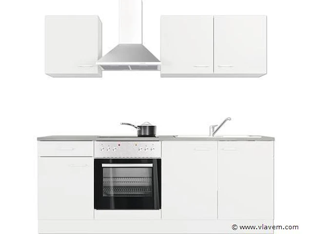 Design keuken rudy - incl. apparatuur - 210x60cm - afbeelding 1 van  6