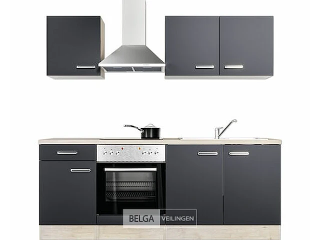 Design keuken rudy - incl. apparatuur - 210x60cm - afbeelding 1 van  7